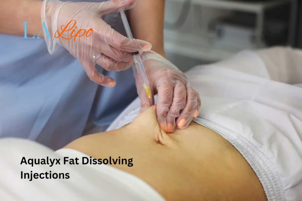 woman having fat dissolving injections Ruislip in the stomach