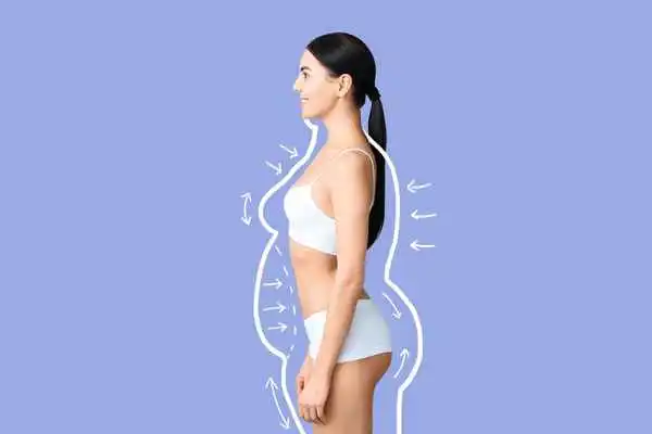 image of woman experiencing fat reduction treatment Ruislip