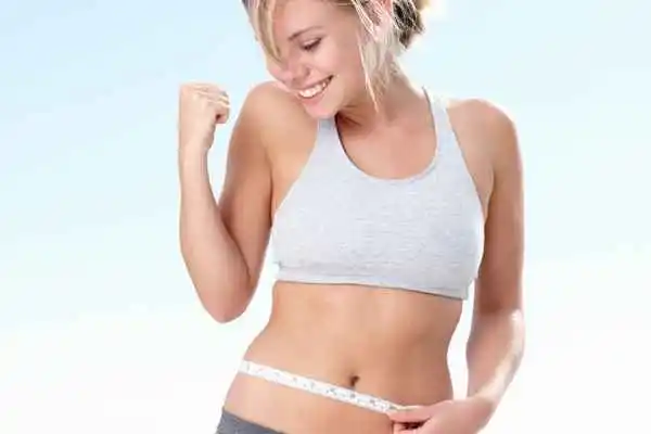 woman happy after fat reduction treatment Ruislip