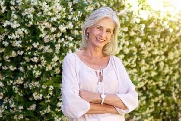 Older woman happy with urinary incontinence treatment Ruislip