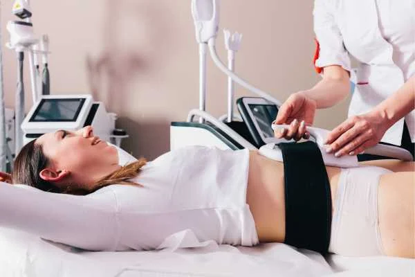 woman having body sculpting to help improve her body image and her mental health Ruislip